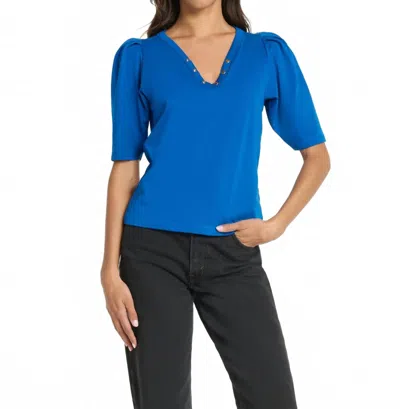 Nation Ltd Nahal Top In Sapphire In Blue