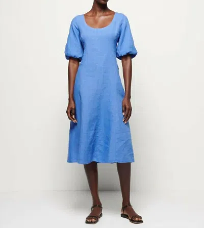 Nation Ltd Narda Balloon Sleeve Dress In Wedgewood