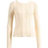 Nation Ltd Nico Seam Rib Organic Cotton Top In Parchment