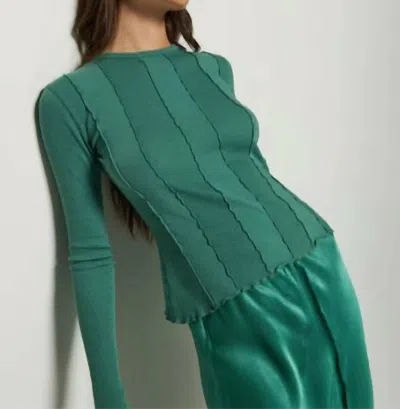 Nation Ltd Nico Seamed Top In Spruce In Green