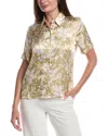 Nation Ltd Odin Button-up Shirt In Gold
