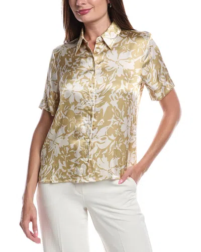 Nation Ltd Odin Button-up Shirt In Gold