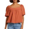 Nation Ltd Ollie Sweepy Crop Top In Tajin In Multi