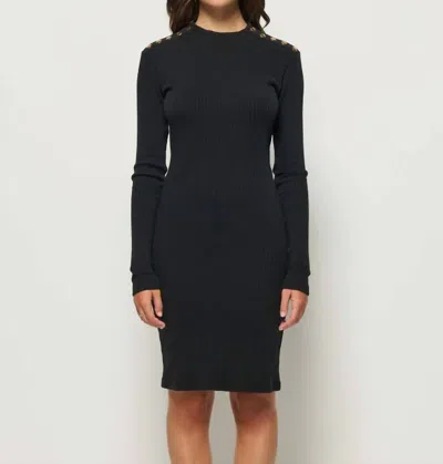 Nation Ltd Palmer Mini Dress In Jet Black