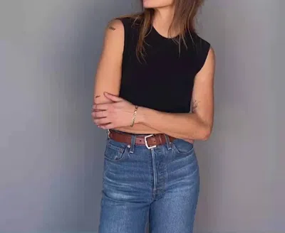 Nation Ltd Patti Muscle Tank Top In Black