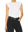 Nation Ltd Marina Cotton Muscle T-shirt In White