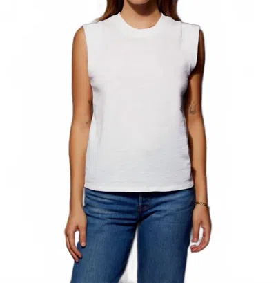 Nation Ltd Patti Muscle Tank Top In Optic White