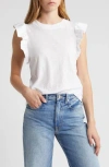 Nation Ltd Paulette Ruffle Tank In White