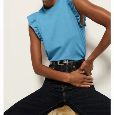 Nation Ltd Paulette Tank Top In Seascape In Blue