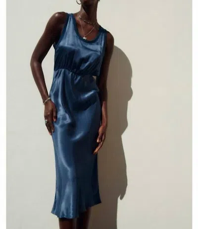 Nation Ltd Pauline Luxe Tank Dress In Deep Space In Multi