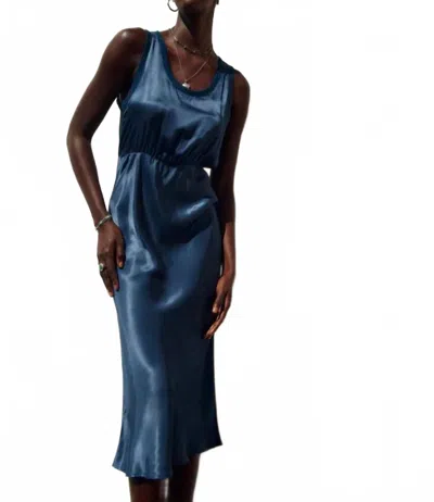 Nation Ltd Pauline Midi Dress In Deep Space In Blue