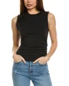 Nation Ltd Paz Draped Muscle T-shirt In Black