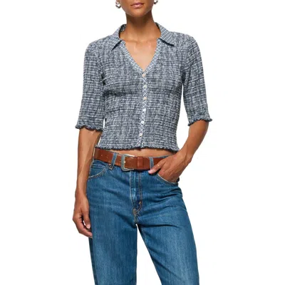 Nation Ltd Peggy Smock Pima Cotton Button-up Shirt In Picnic Check