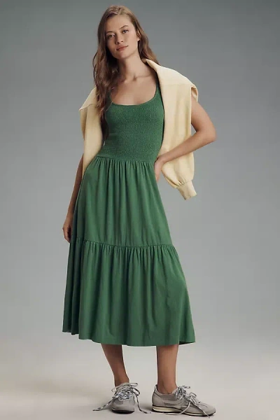 Nation Ltd Penelope Cross-back Midi Dress In Green
