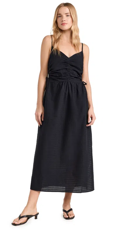 Nation Ltd Peppa Ruched Sundress Jet Black