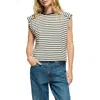 Nation Ltd Perry Stripe Organic Cotton Muscle Tank