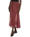 Nation Ltd Petra Gored Maxi Skirt In Red
