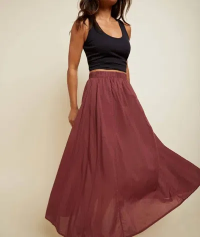 Nation Ltd Petra Skirt In Prune