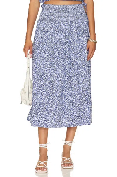 Nation Ltd Primrose Skirt In Mykonos In Blue