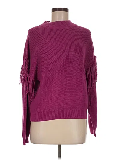 Pre-owned Nation Ltd Pullover Sweater In Burgundy