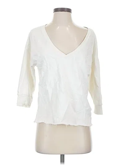 Pre-owned Nation Ltd Pullover Sweater In White