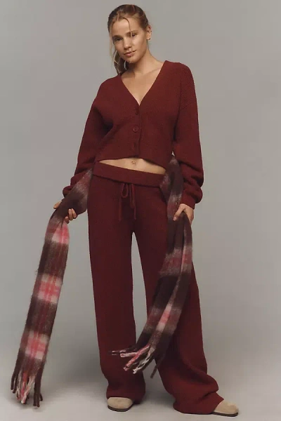 Nation Ltd Rachelle Ribbed Knit Pants In Purple