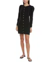 Nation Ltd Rae Placket Front Skirt Dress In Black In Black