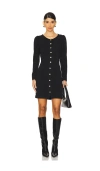 Nation Ltd Rae Placket Front Skirt Dress In Black In Black