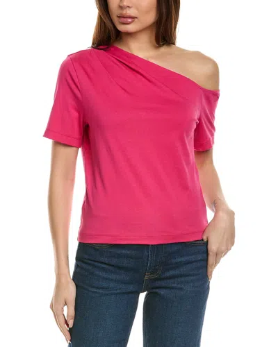 Nation Ltd Randa Draped T-shirt In Pink