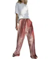 Nation Ltd Ridley Velvet Pant In Terracotta In Brown