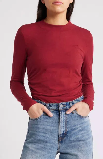 Nation Ltd Rita Long Sleeve Top In Danish Red