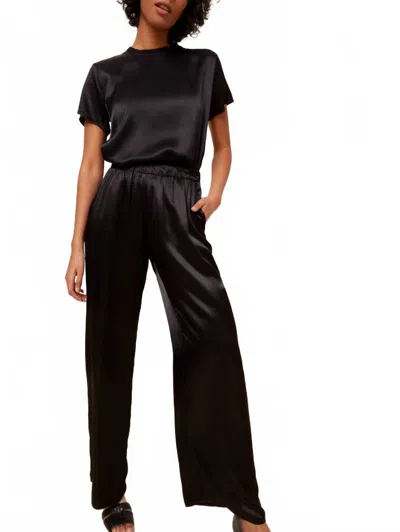 Nation Ltd Riviera Straight Leg Pull Pants In Black