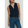 Nation Ltd Roberta Collared Tank Top In Night Sky In Black