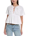 Nation Ltd Robin Tie-front Top In White