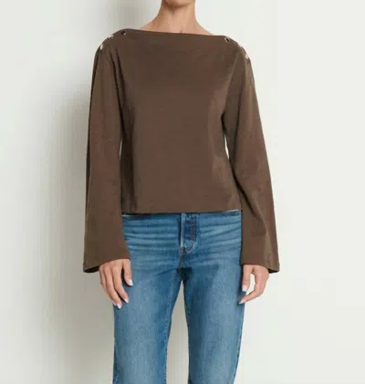 Nation Ltd Rochelle Sweatshirt In Espresso In Brown