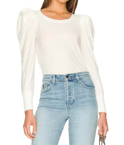 Nation Ltd Romy Long Sleeve Top In White