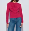 Nation Ltd Rosalind Long Sleeve Top In Raspberry Jam In Red