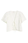 Nation Ltd Rosalyn Tie Front Cotton Lace Top