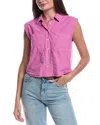 Nation Ltd Rylee Patch Pocket Shirt In Purple