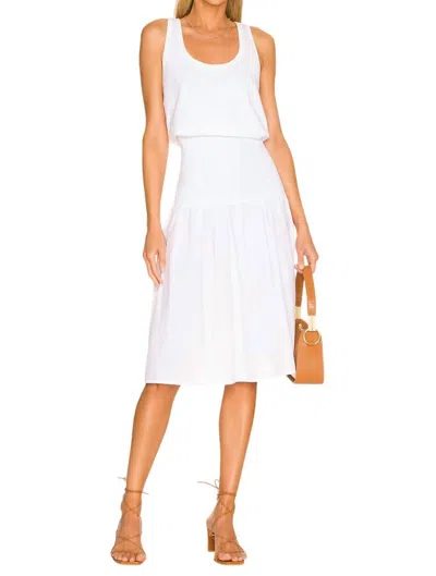 Nation Ltd Sahar Combo Dress In Optic White