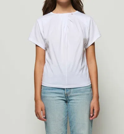 Nation Ltd Salonie Short Sleeve Top In White