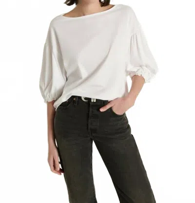 Nation Ltd Sandra Boatneck Top In White