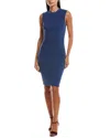 Nation Ltd Sarabell Smocked Midi Dress In Blue
