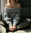 Nation Ltd Serena Off-shoulder Sweater In Dove