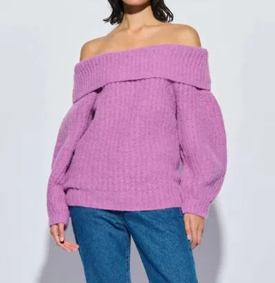 Nation Ltd Serena Sweater In Lipstick In Purple