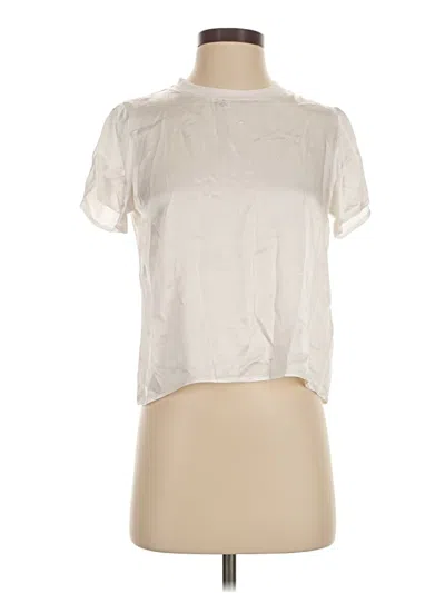 Pre-owned Nation Ltd Short Sleeve Blouse In Ivory