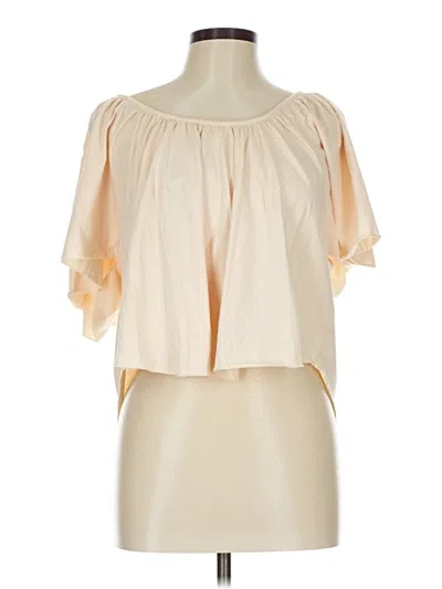 Pre-owned Nation Ltd Short Sleeve Blouse In Pink