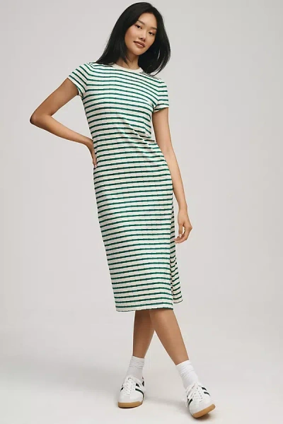 Nation Ltd Short-sleeve Ingrid T-shirt Midi Dress In Green