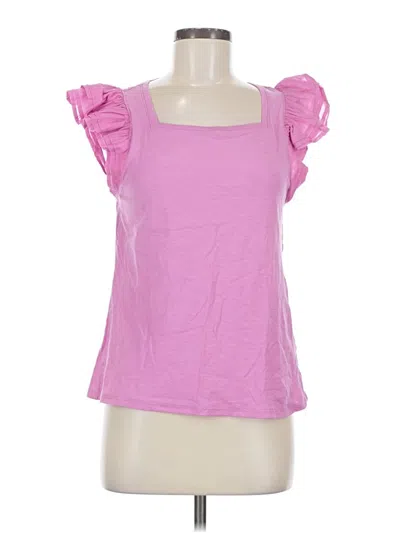 Pre-owned Nation Ltd Short Sleeve T-shirt In Pink