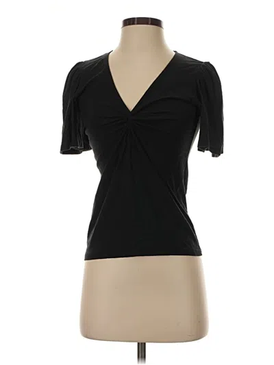 Pre-owned Nation Ltd Short Sleeve Top Black Sweetheart Neckline Tops
